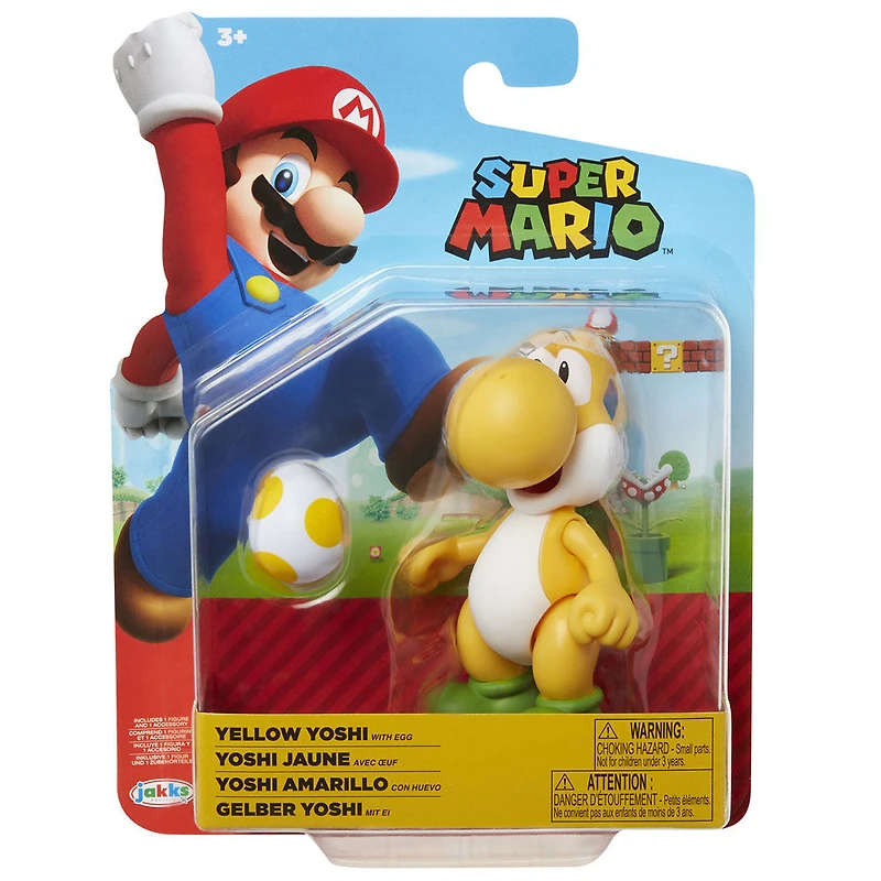 World of Nintendo 4" Figures Wave 19 - Yellow Yoshi with Egg
