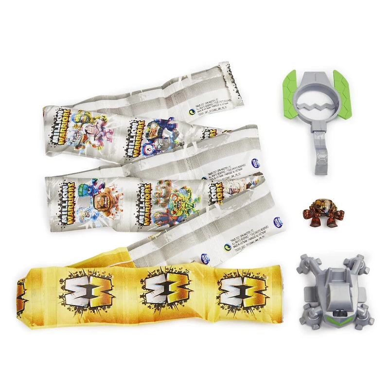 Million Warriors, Coffret de 20 figurines à collectionner, 1 lanceur, Affiche de collection, 1 guerrier rare inclus dans chaque coffret (plusieurs modèles disponibles)