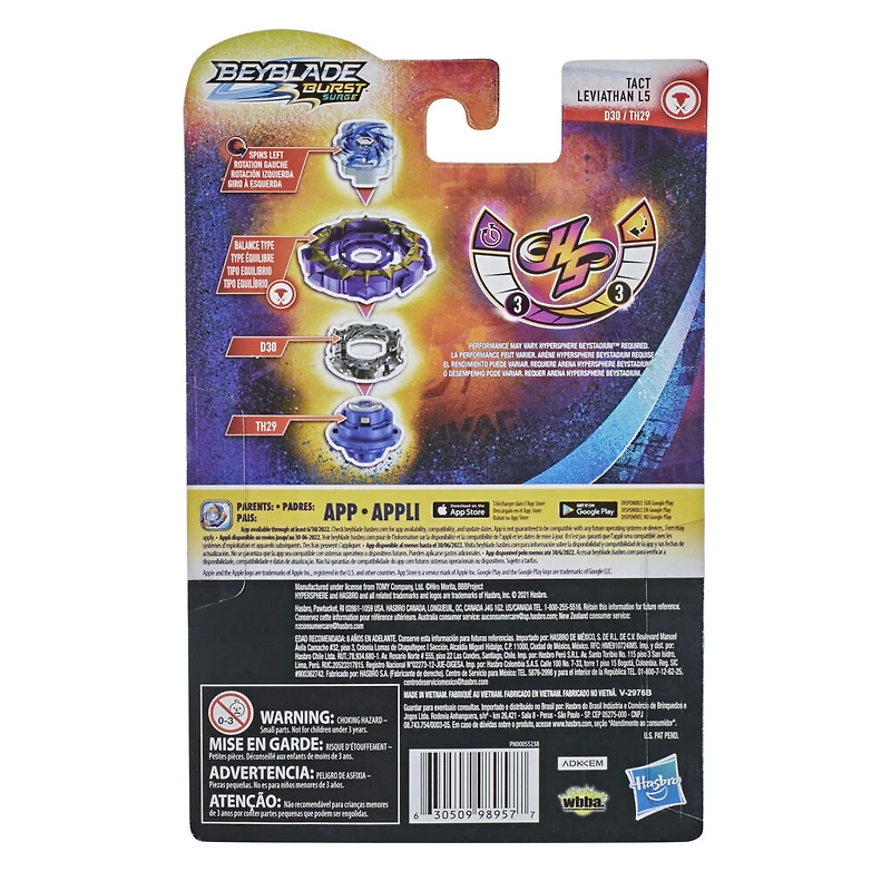 Beyblade Burst Rise, Ensemble de départ Hypersphere Tact Leviathan L5