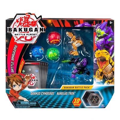 Bakugan, Battle Pack 5 personnages, Darkus Cyndeous et Aurelus Trox
