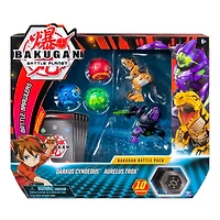 Bakugan, Battle Pack 5 personnages, Darkus Cyndeous et Aurelus Trox