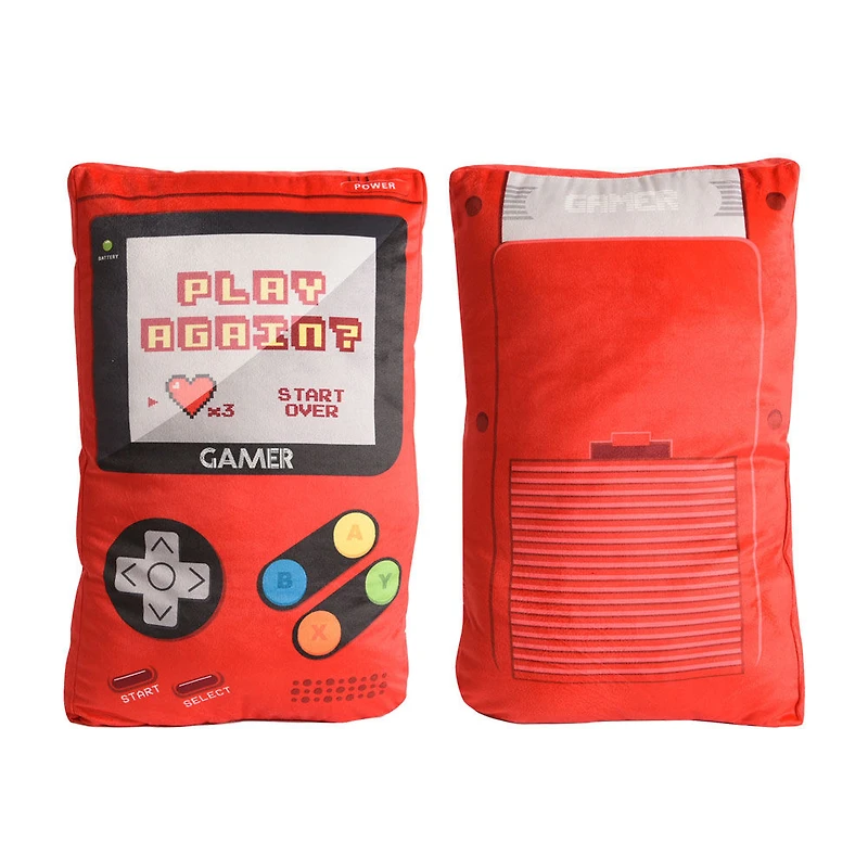 Controller Pillow, Play Again, 10" x 22"