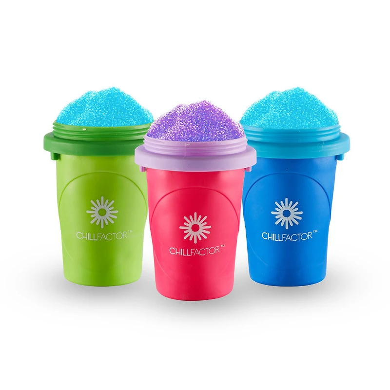 Chill Factor - MACHINE À BARBOTINE fluorescente - Éruption de bleuets - Explosion de baies - Melon d'eau pressé