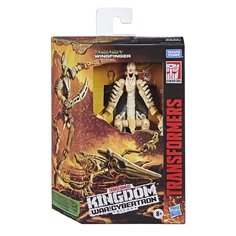 Transformers Generations War for Cybertron: Kingdom, figurine WFC-K25 Wingfinger Fossilizer classe Deluxe