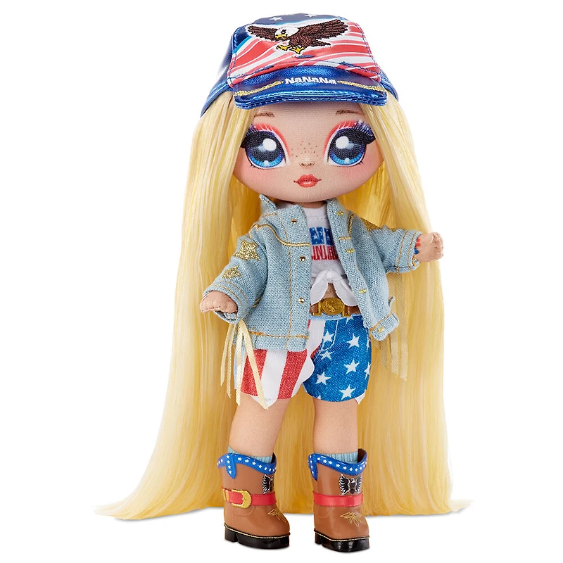 Na Na Na Surprise série Glam 2, Erika Featherton - poupée-mannequin de 19 cm (7,5 po) patriote inspirée d'un aigle