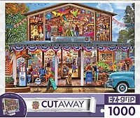 1000PC EZgrip Cut-Away "Hometown Market" De Plus Grandes Pièces 1000 Pièces Casse-Tête