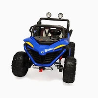 KIDSVIP Licensed Sport MX 2x12V 4x4 Poussette UTV 2 places pour enfants - Bleu - Édition anglaise