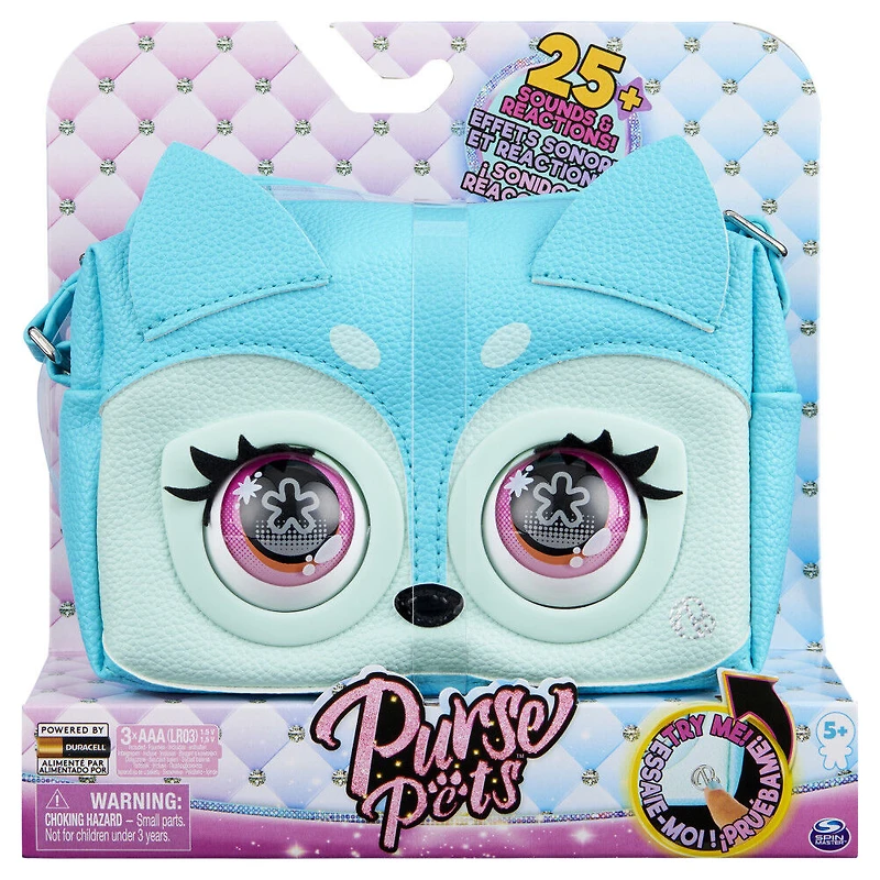 Purse Pets, Fierce Fox, Sac animal interactif avec plus de 25 effets sonores et réactions