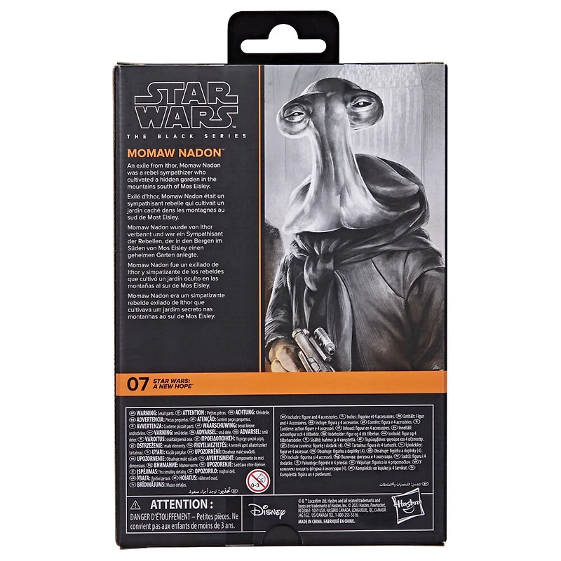 Star Wars The Black Series, figurine Momaw Nadon de 15 cm Star Wars : Un Nouvel espoir
