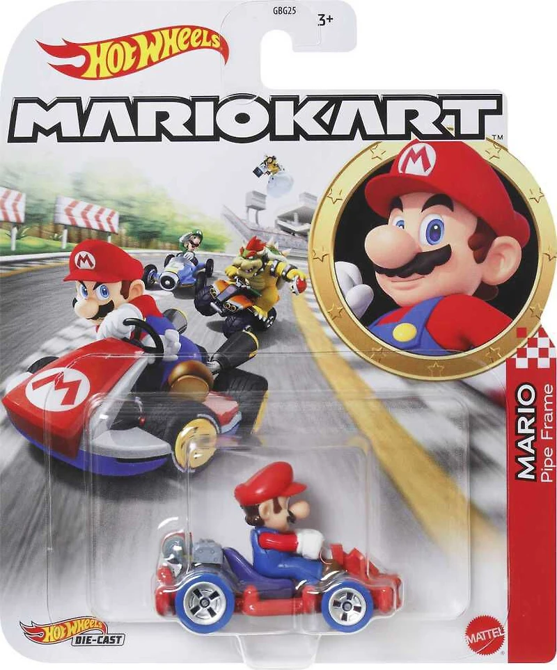 Mario karts de Mario Kart véhicule Hot Wheels en métal moulé