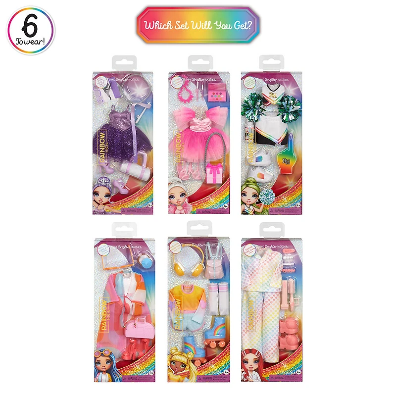 Panoplies de mode Rainbow High
