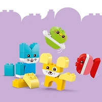 LEGO DUPLO Mon premier Les Animaux de Compagnie Créatifs 3 en 1, Jouet de Construction Créative pour les Tout-petits 10477
