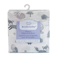 Koala Baby - Flannel 1 Pack Fox Island Crib Sheet
