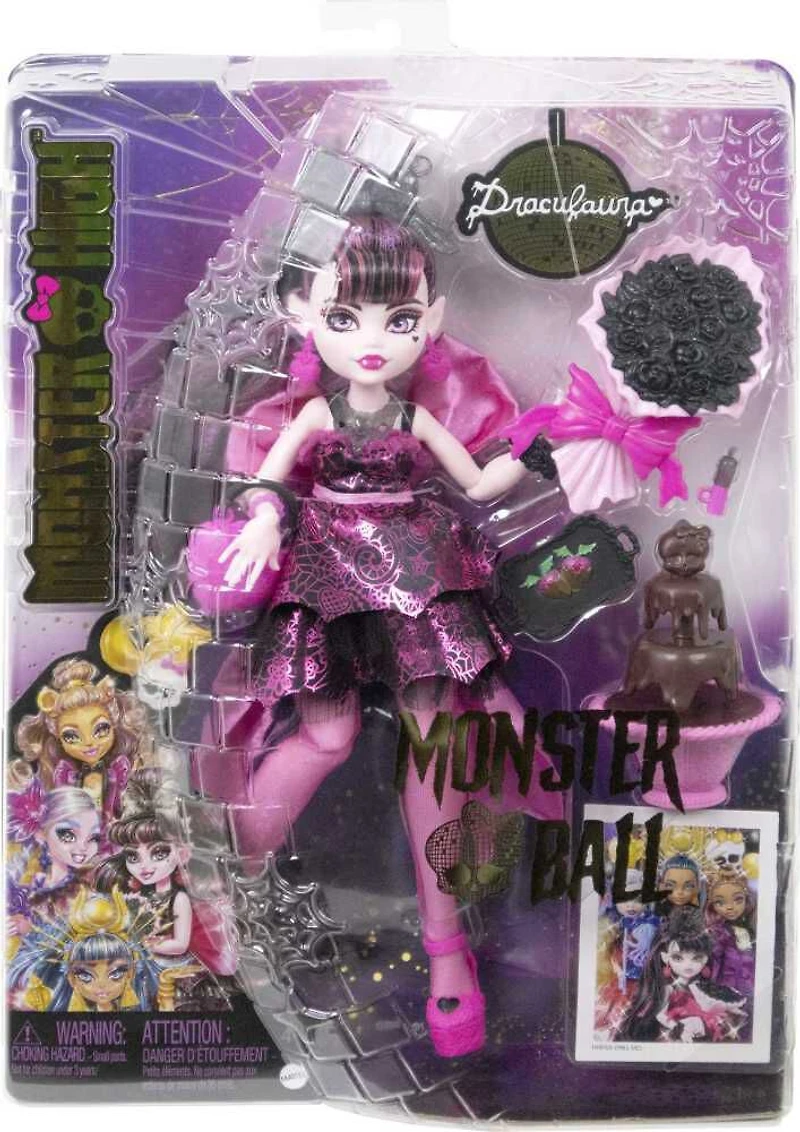 Monster High Draculaura Doll in Monster Ball Party Dress with Accessories