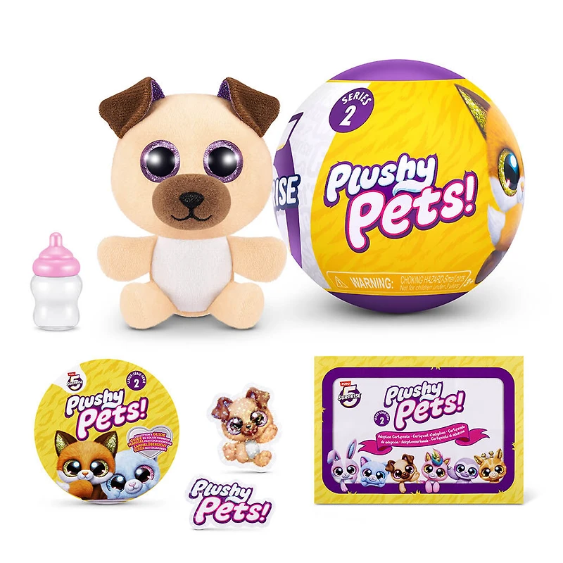 5 Surprise Plushy Pets Série 2