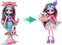 Enchantimals Poupée2 en 1 Oiseau et Poisson, 2animaux, access.