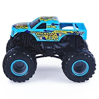 Monster Jam, Monster truck Backwards Bob officiel, véhicule en métal moulé, série Retro Rebels, échelle 1:64