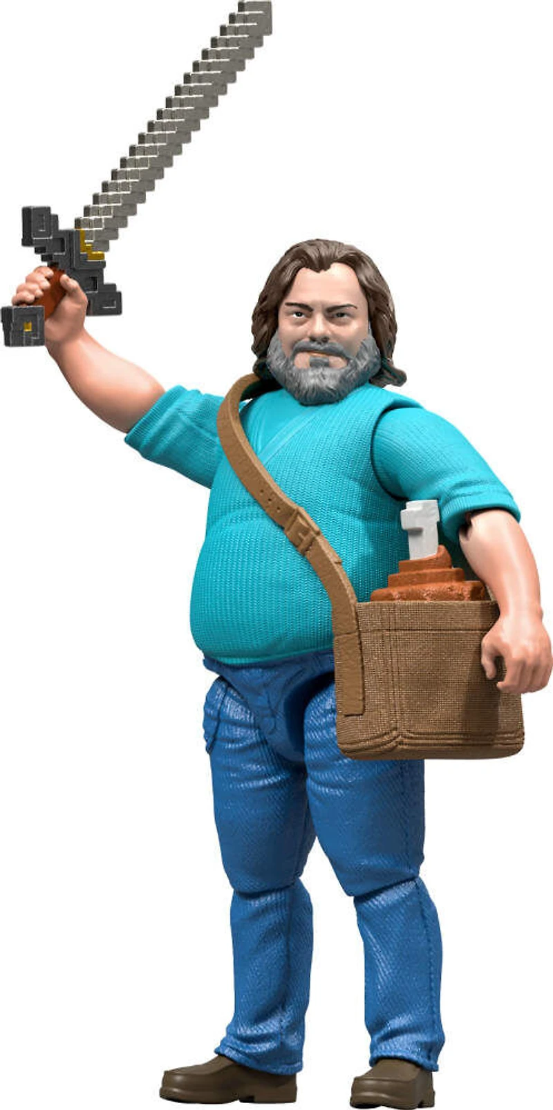 Minecraft-Figurine articulée Steve-taille de 10cm et accessoires