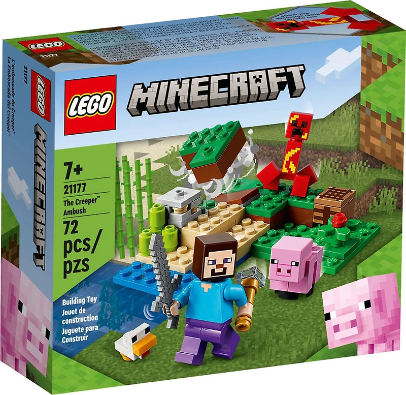LEGO Minecraft L'embuscade du Creeper 21177 Ensemble de construction (72 pièces)