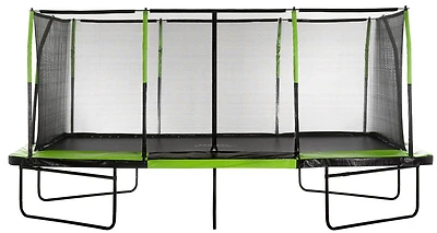 Upper Bounce - Mega Trampoline 10' X 17' - Fiber Flex Enclosure System - Easy Assemble
