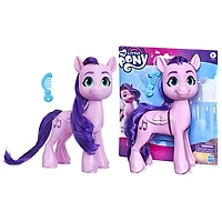 My Little Pony: A New Generation, pack de grands amis du film, poney rose Princess Petals de 20 cm et peigne