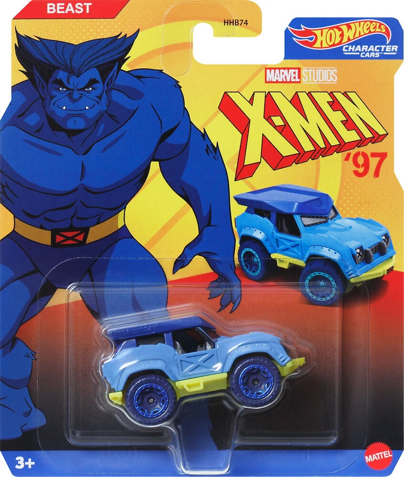 Hot Wheels Licensed Character Car Marvel X-Men Beast