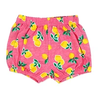 Sterling Baby 2 Piece Poplin Tiered Dress: Pink Lemon