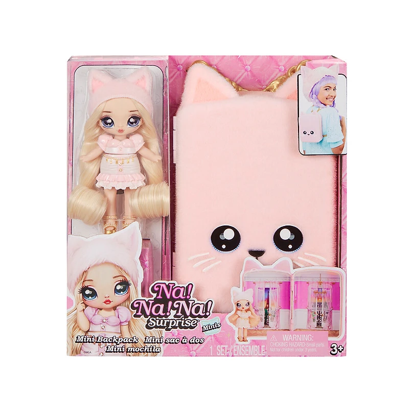 Mini sac à dos Na Na Na Surprise avec poupée-mannequin Amelie Laurent