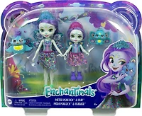 Enchantimals-Soeurs Patter et Piera Paon avec 2 figurines animales - Notre exclusivité