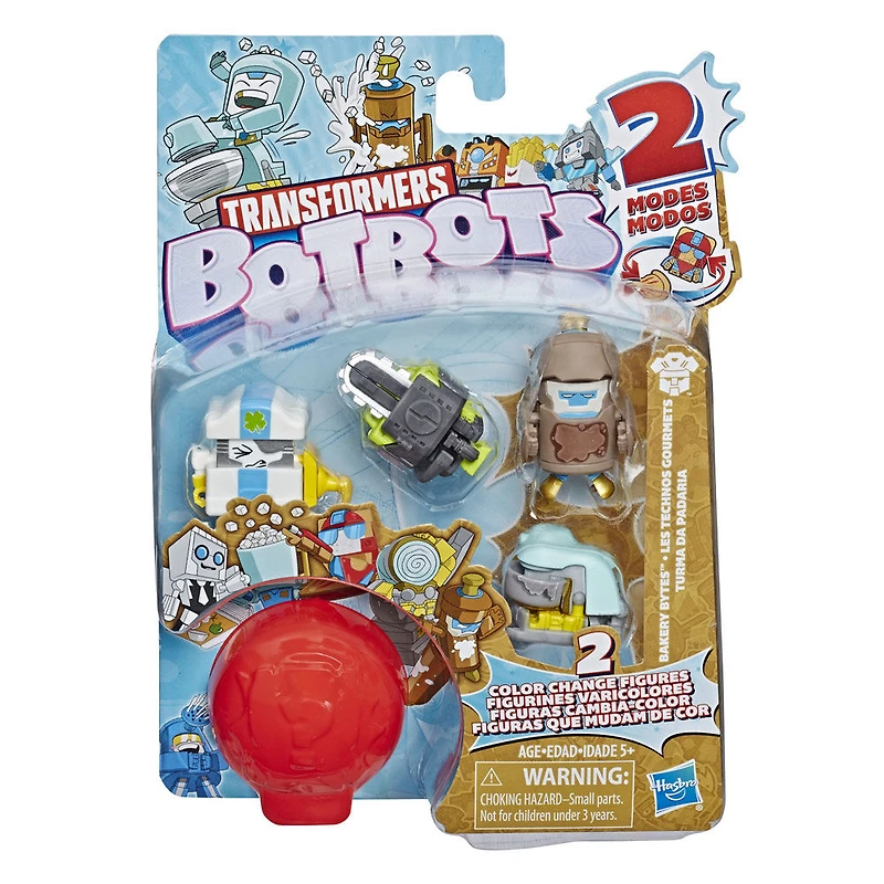 Transformers jouets BotBots, Les Technos gourmets, série 1, emballage de 5 figurines mystère.