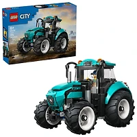 LEGO City Le tracteur - Ensemble de construction avec Fermier sur le Thème de la Ferme - Cadeau pour les 6 ans et plus - 60498