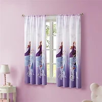 Disney Frozen Window Curtains for Kids, Set of 2 Panels