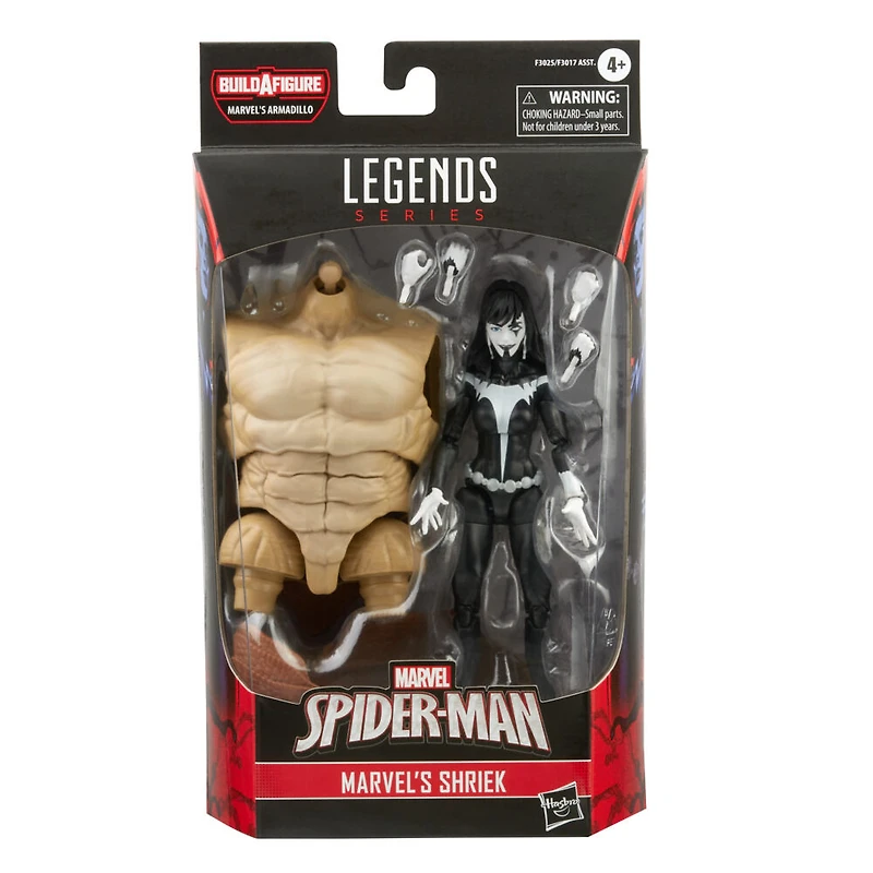 Marvel Legends Series Marvel's Shriek, figurine de collection de 15 cm, 4 accessoires et 2 pièces Build-a-Figure - Notre exclusivité
