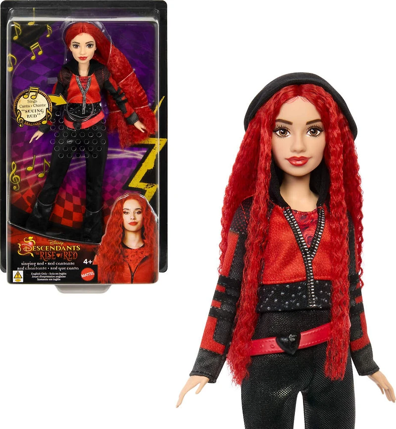 Disney Descendants: The Rise of Red Doll - Singing Red Doll with Movie-Inspired Clothes & Accessories, Sings "Red"