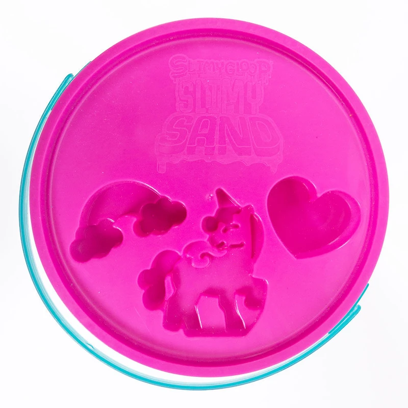 SLIMYGLOOP SLIMYSAND Rose, Violet, et Blanc Pailleté, seau de 2,25 kg