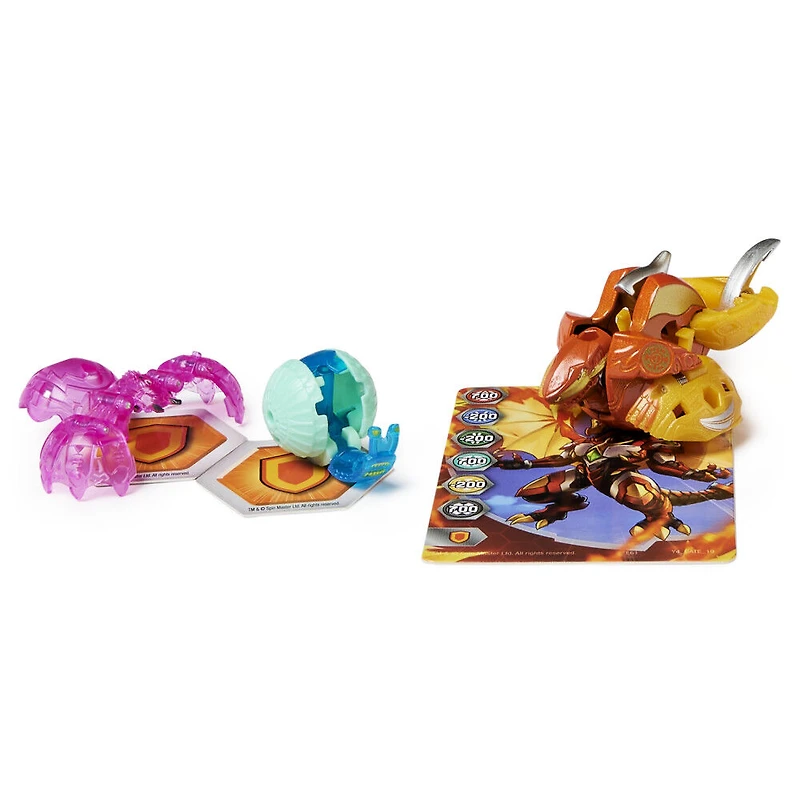 Bakugan Evolutions, Coffret Platinum Power Up Shartktar avec Nano Widow et Sludgem