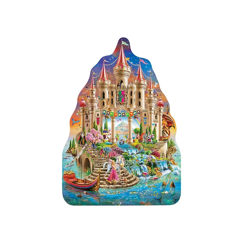 Masterpieces Puzzle Company Fairytale Kingdom - 100 Piece Shaped Jigsaw Puzzle