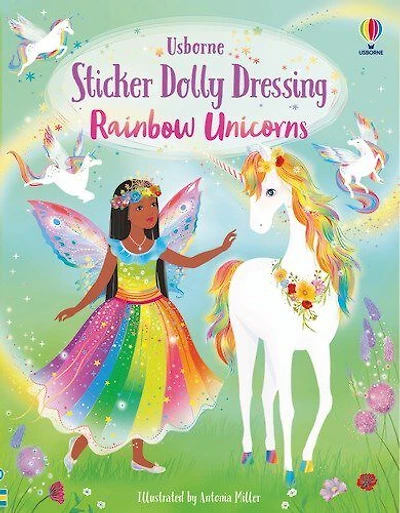 Sticker Dolly Dressing Rainbow Unicorns - English Edition