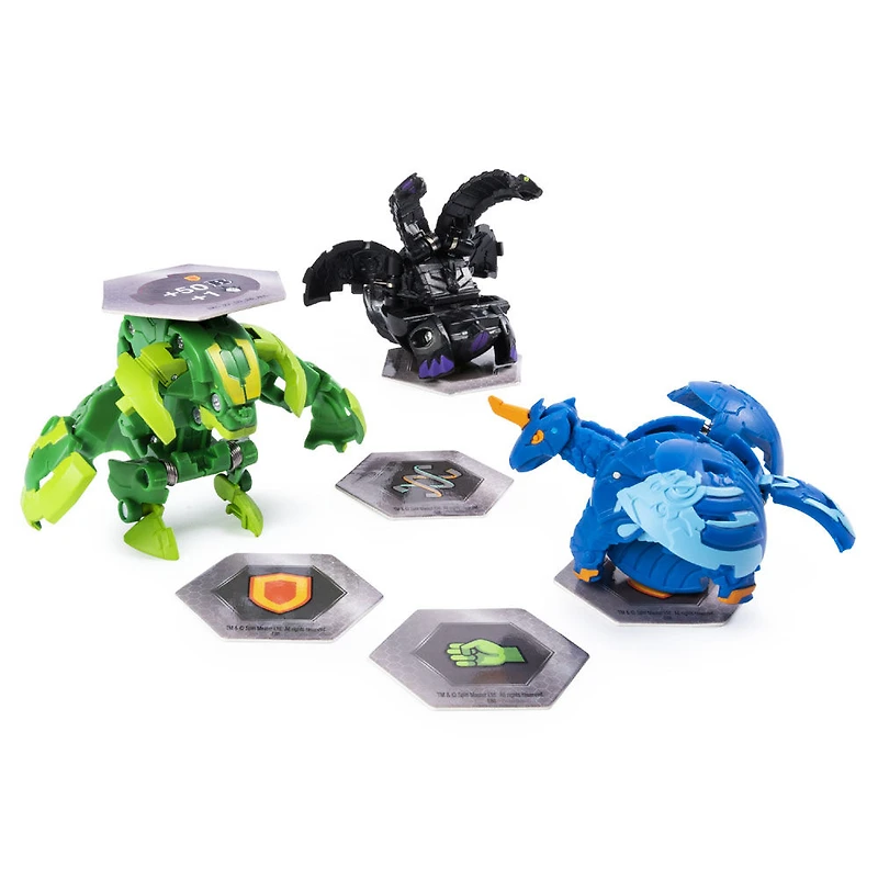 Bakugan, Starter Pack 3 personnages, Maxotaur, Créatures transformables à collectionner.