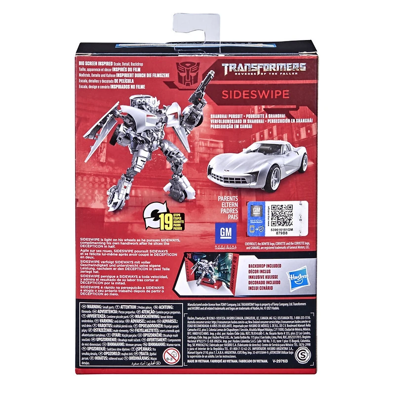 Transformers, Studio Series 78, Sideswipe classe Deluxe de 11 cm, du film Transformers : La Revanche