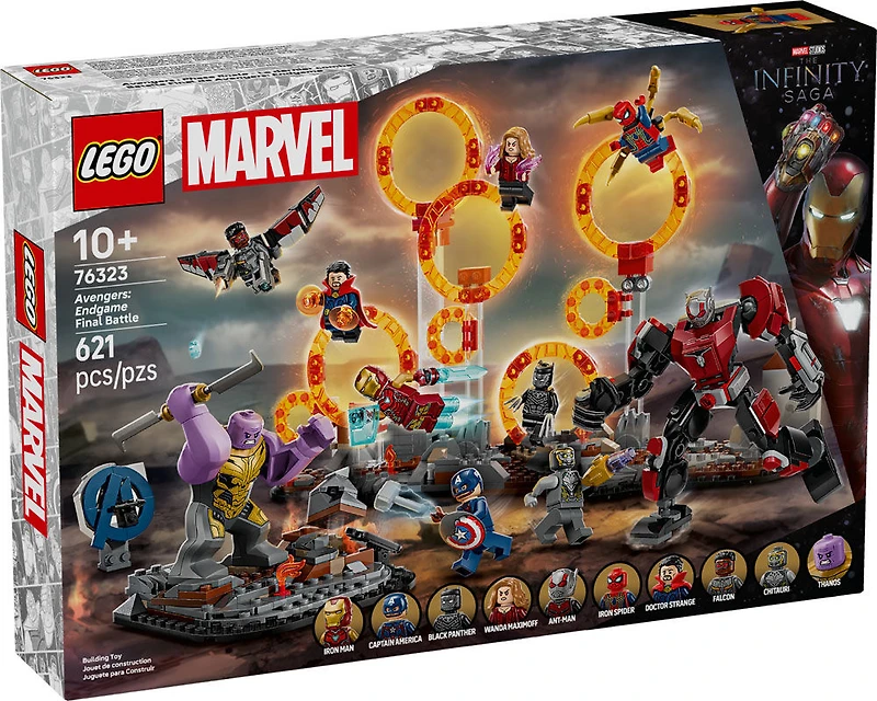 LEGO Marvel Avengers: Endgame Final Battle Building Set for Kids, 10+ - 10 Super Hero Figures - 76323