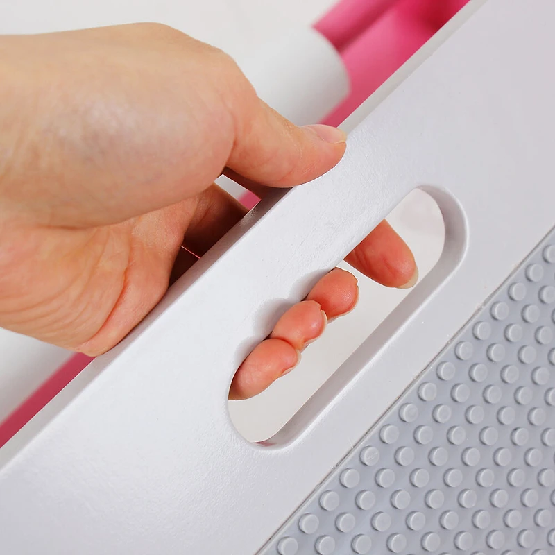 Rose / Blanc Table d'Activité en Bois avec Chaise