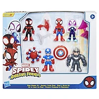 Marvel Spidey et ses Amis Extraordinaires Ensemble contre Rhino, pack de figurines Spider-Man - Notre exclusivité
