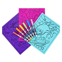 Ensemble feuilles et marqueurs Néon Crayola - <br>Chats cosmiques
