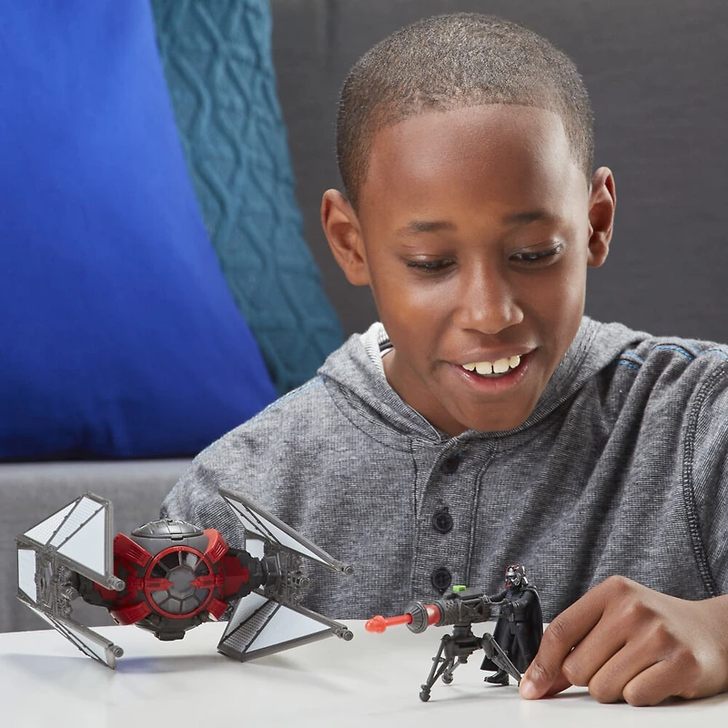 Star Wars Mission Fleet, TIE Whisper, figurine Kylo Ren de 6 cm et véhicule, pour enfants