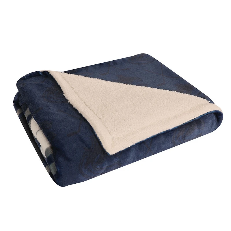 Couverture en polaire Sherpa à motif sportif des Canucks de Vancouver de la LNH(50 x 60)