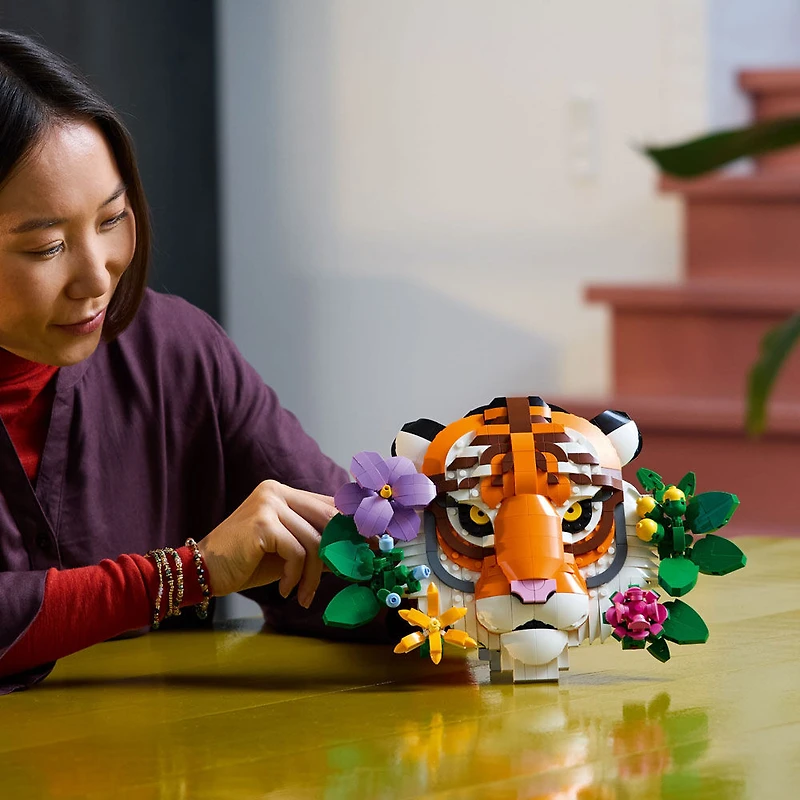 LEGO Art The Fauna Collection - Tiger, DIY Set for Adults 18+ - New Home Housewarming Gift - 31217