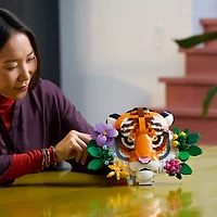 LEGO Art The Fauna Collection - Tiger,  DIY Set for Adults 18+ - New Home Housewarming Gift - 31217
