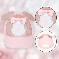 Minnie Mouse Glitter 3D Hat Pink Size 4-6X