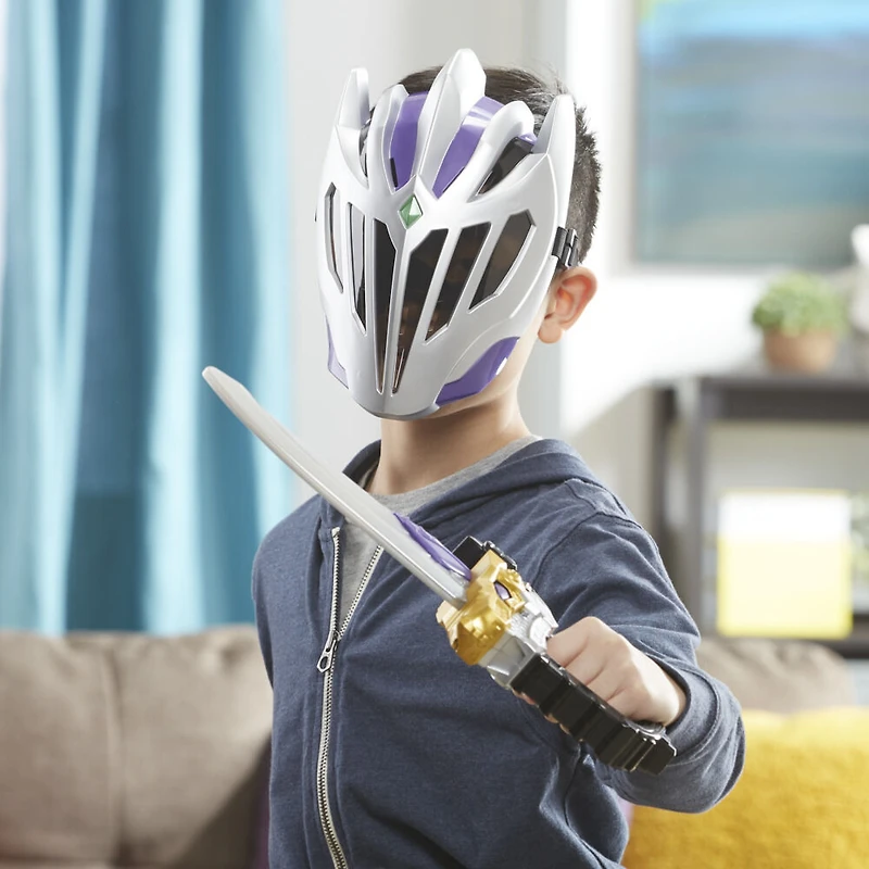 Power Rangers Dino Fury, Équipement du Chevalier du Néant, inclut masque et sabre